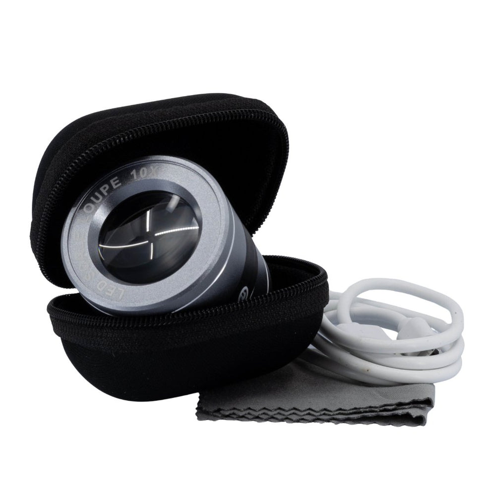 10X Inspection Magnifier with LED and Reticule — Magnifiers NZ