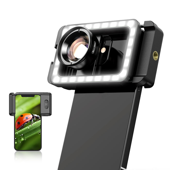 APEXEL Macro Lens HD 100MM with LED Light (40mm 70mm Range