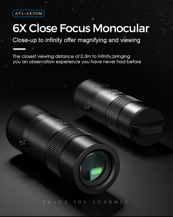 APEXEL Focus Monocular Zoom 6X20M