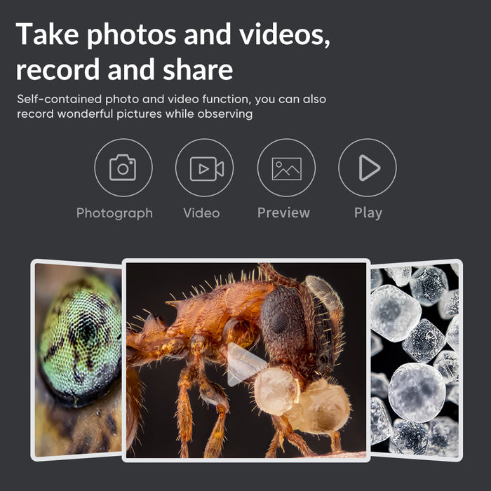 APEXEL High Resolution 20-100X Digital Microscope Lens Set