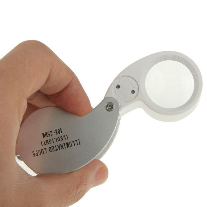 40X LED Illuminated Jewellery Type Loupe - Magnifiers NZ