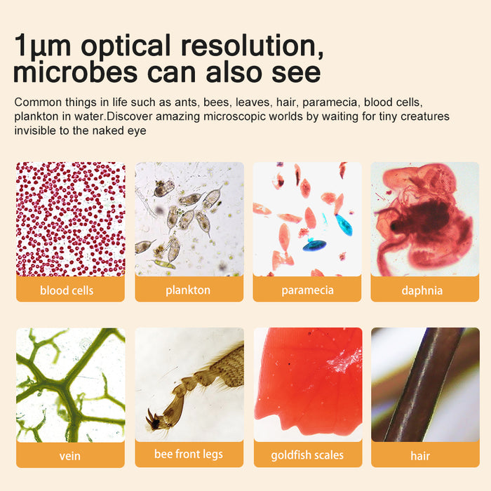 APEXEL High Resolution 20-100X Digital Microscope Lens Set