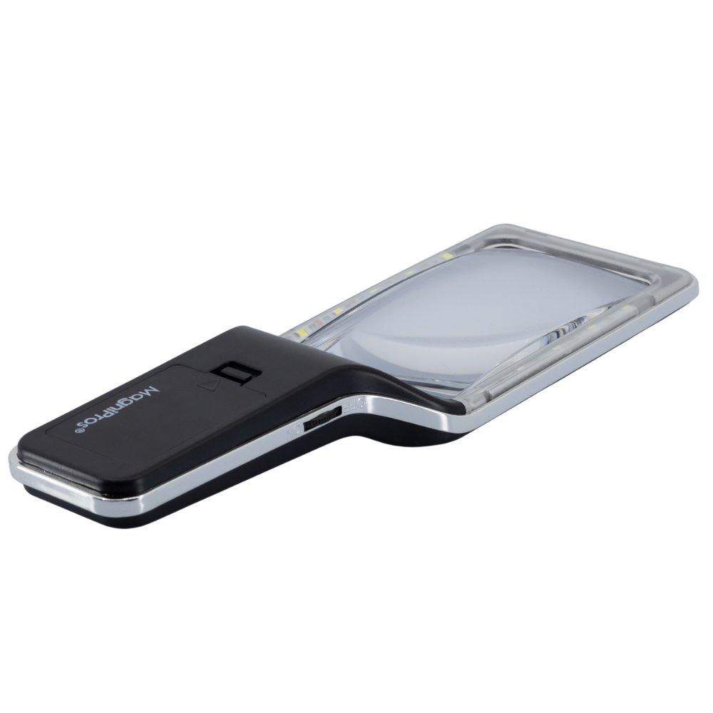 4X Magnipros Handheld LED Magnifier with Dimmable LED Lights ...