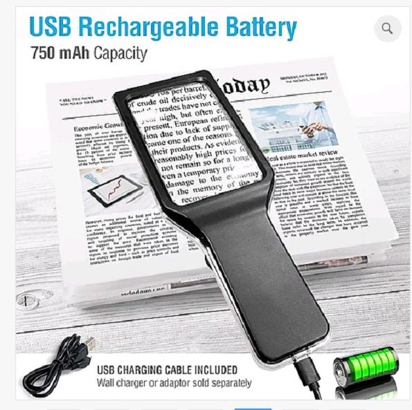 MagniPros 4X USB Rechargeable Magnifier — Magnifiers NZ