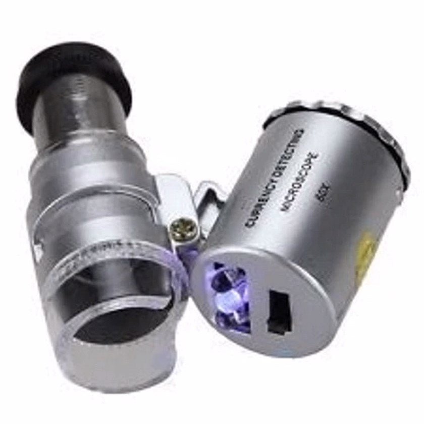60X Handheld Mini Pocket Microscope with LED Light — Magnifiers NZ