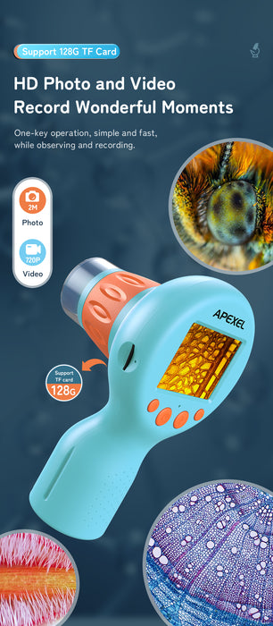 Apexel Woodpecker-Inspired Kids' Microscope