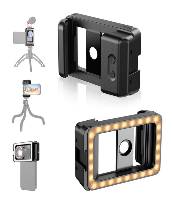 APEXEL Universal Phone Clip with LED Light