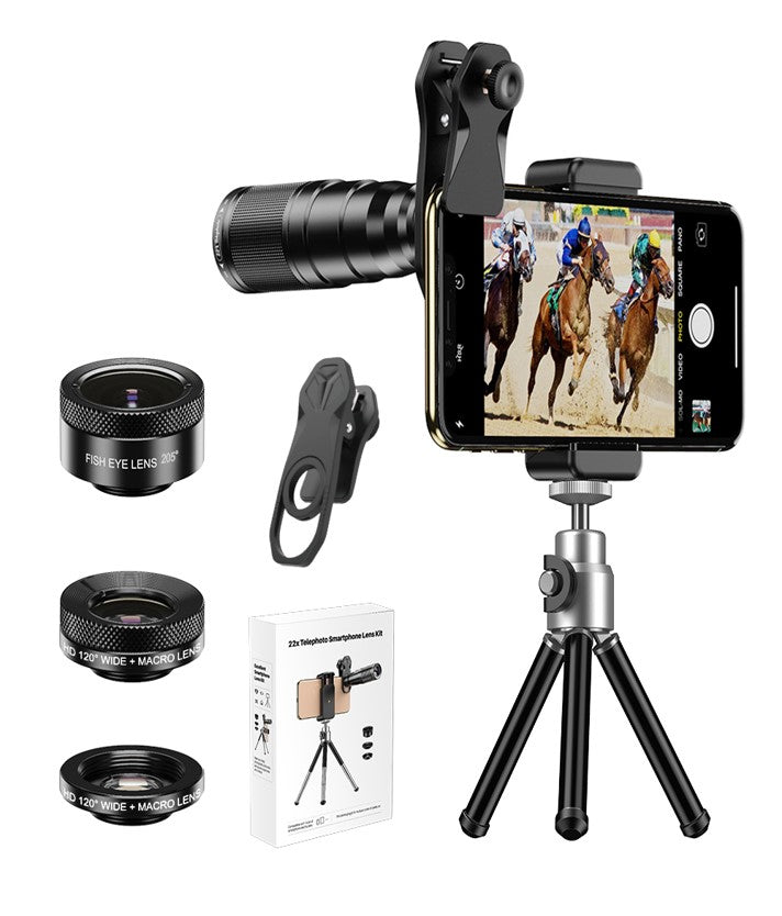 APEXEL 4-in-1 22X Telephoto Lens Kit with Tripod