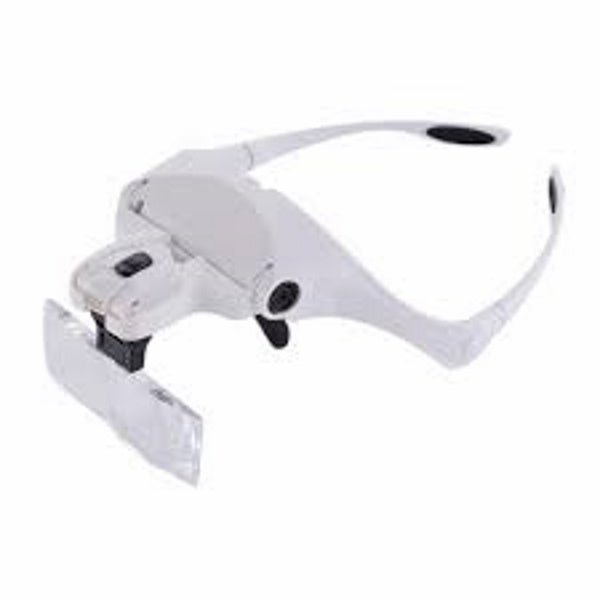 LED Magnifying Glass Headband Light For Permanent Makeup, Tattooing, & Detailed Work