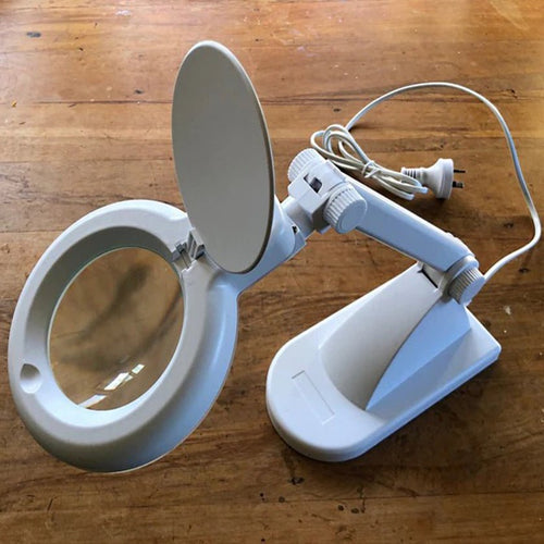 Desk Top LED illuminated Stand Magnifier - Magnifiers NZ