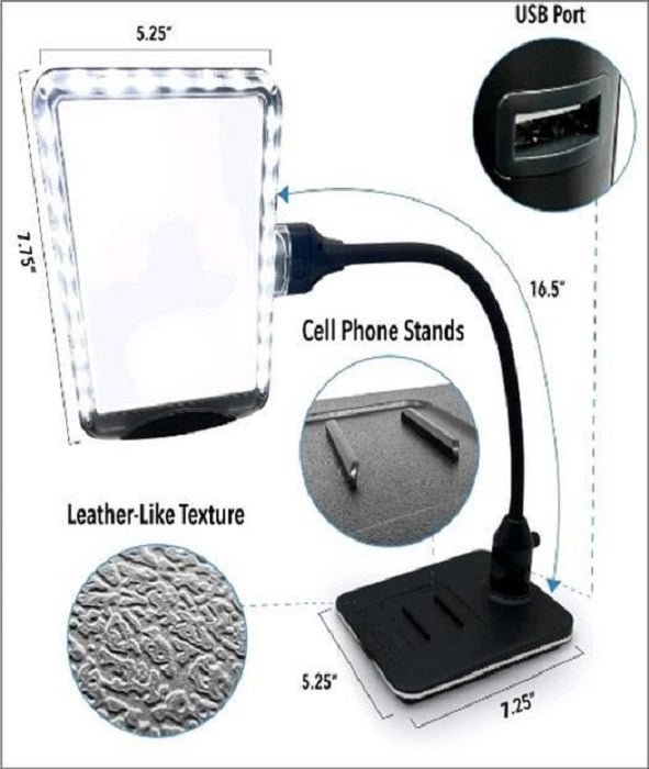 Large Magnipro Stand Magnifier with LED Lighting - Magnifiers NZ