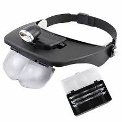 LED Head Band Magnifer with 4 lens - Magnifiers NZ