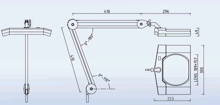 Rectangular Stand Magnifier - Magnifiers NZ