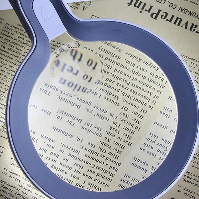 Touch Switch 102mm Hand Magnifier, USB charged - Magnifiers NZ