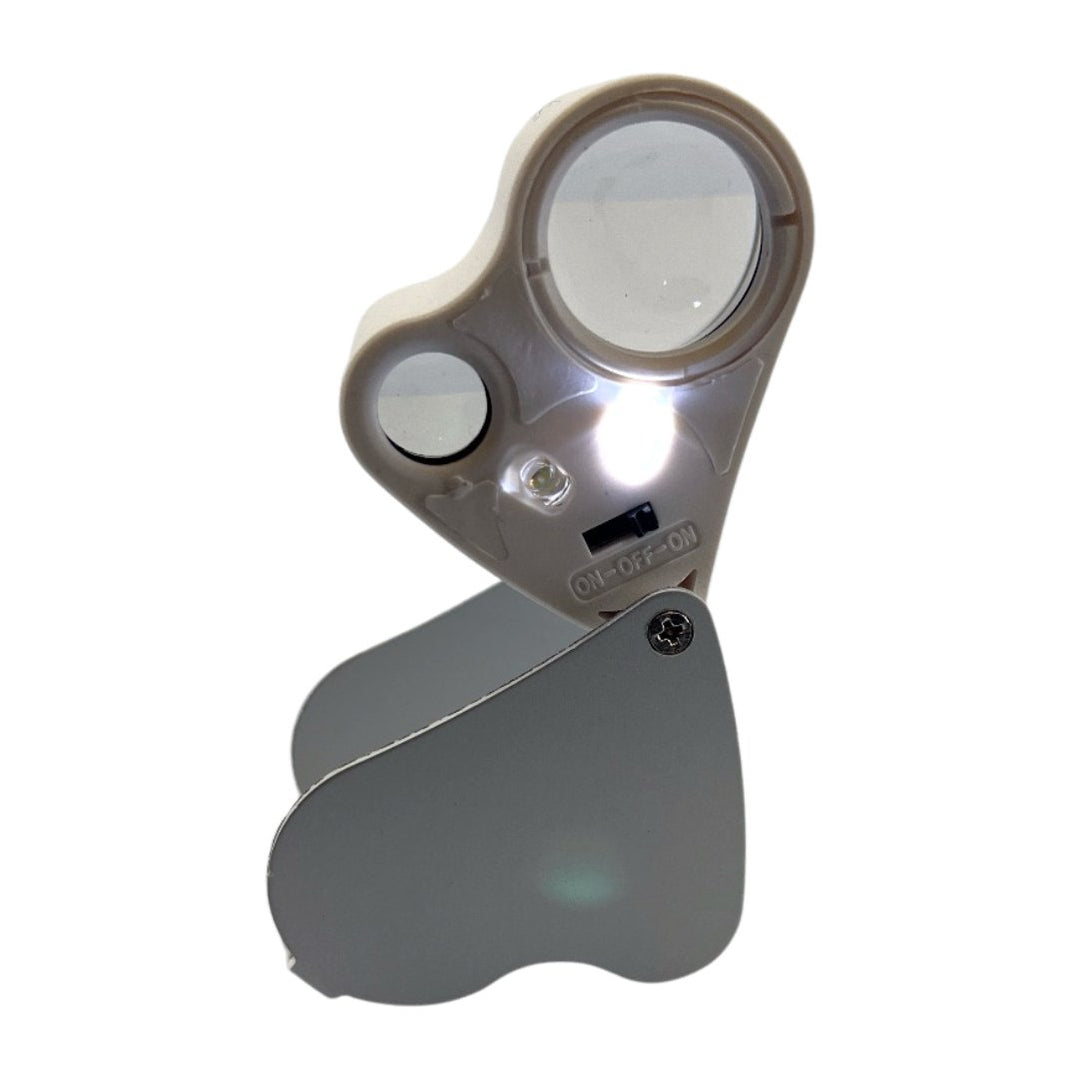 Two Lens Inspection Magnifier 30X 60X LED — Magnifiers NZ