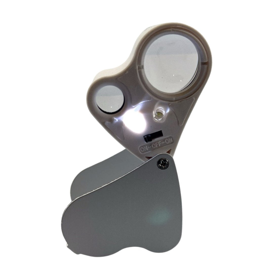 Two Lens Inspection Magnifier 30X 60X LED — Magnifiers NZ